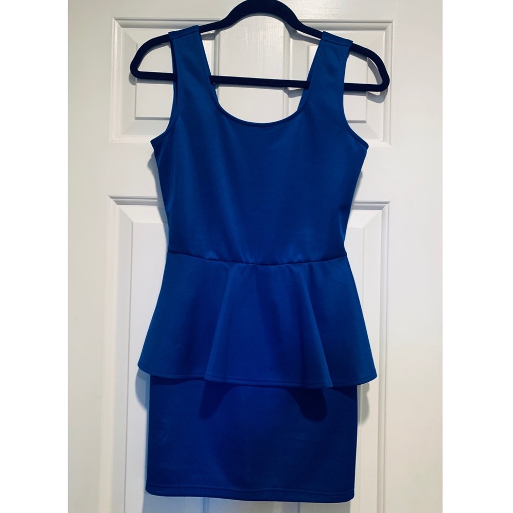 Royal Blue Peplum Dress size S